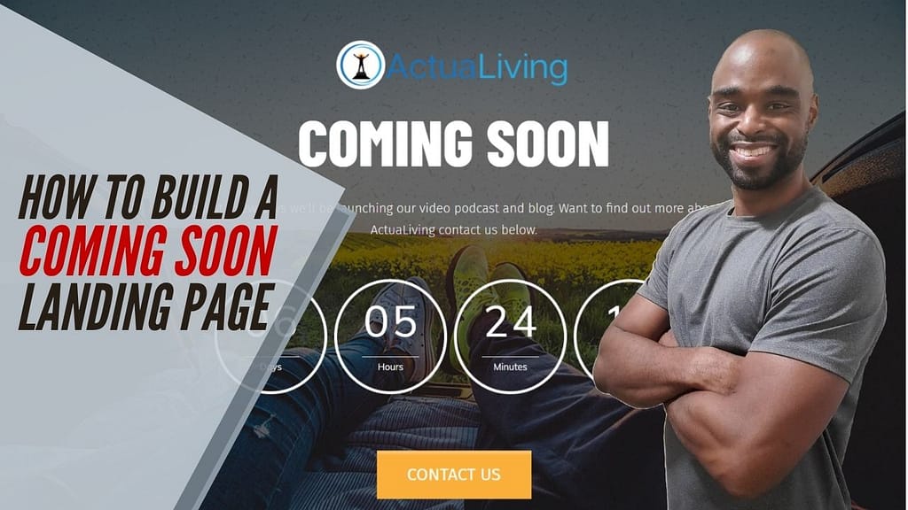 Coming Soon Landing Page - How To Make Money With A Blog For Beginners
